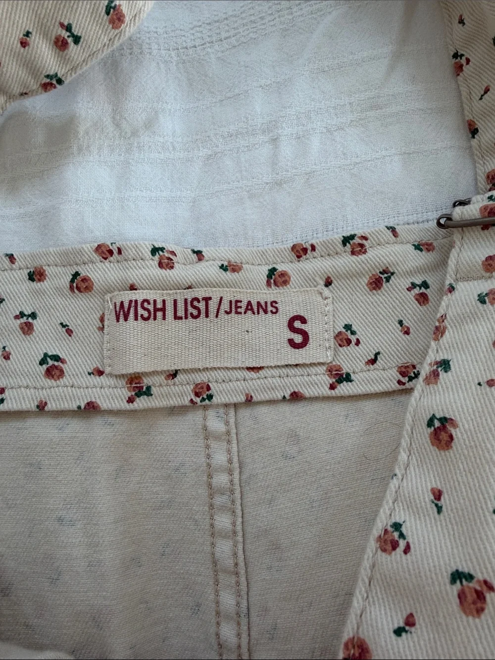 Wishlist Cream Floral Button-Front Jumpsuit